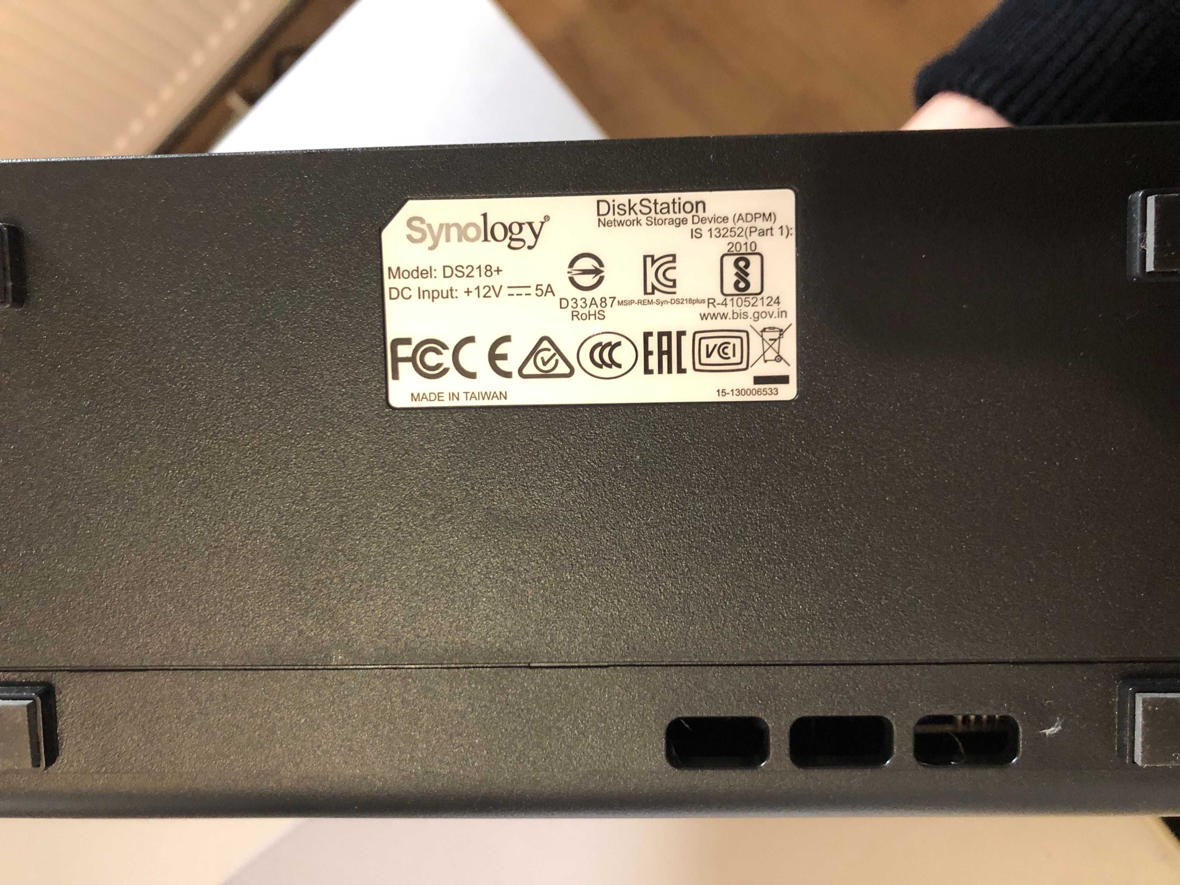 Synology DiskStation DS218+ Dysk sieciowy NAS - mały przebieg