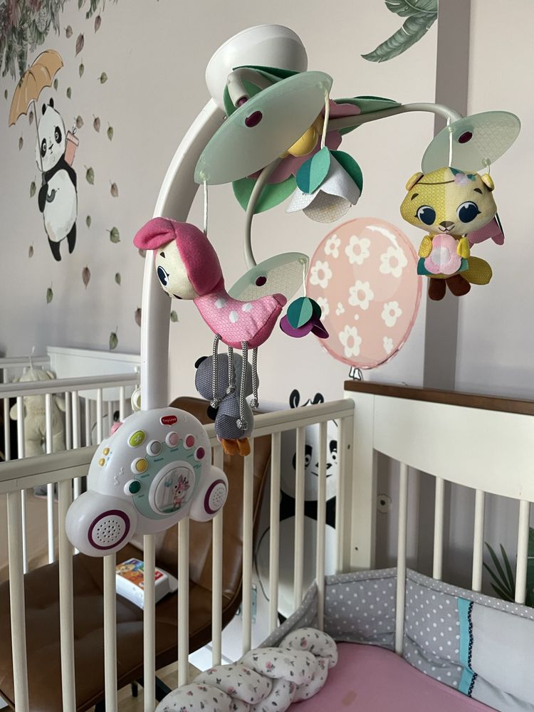 Dwie karuzelki tiny love forest stan idealny dla blizniaczek