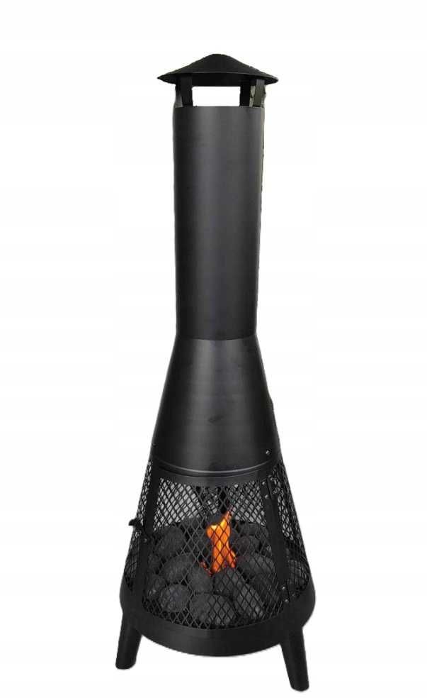 Palenisko Ogrodowe Grill Kominek Do Ogrodu Metalowy 110cm Wysyłka