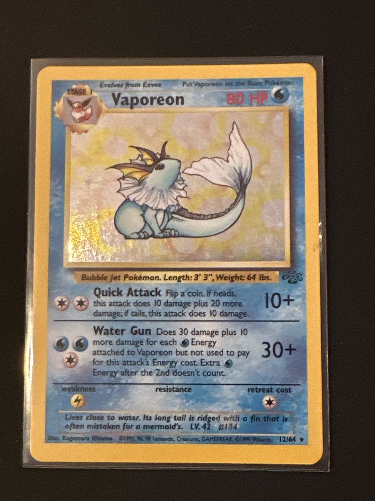 Karta Pokemon Vaporeon 12/64 jungle