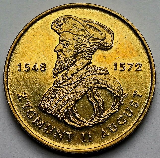 #3. 2 zł. 1996 ZYGMUNT II AUGUST. Stan: 1. Piękna.