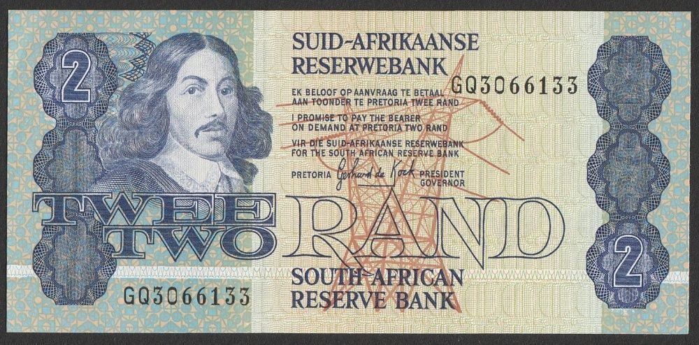 Afryka Południowa RPA 2 rand 1973/1981 - GQ - stan bankowy UNC