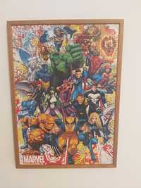 Quadro da marvel emoldurado