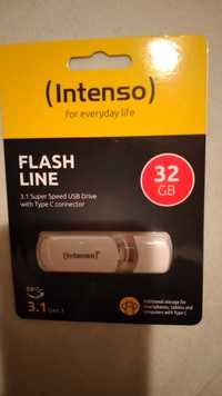 PENDRIVE Intenso pamięć USB 3.1  32GB Flash Line typu C