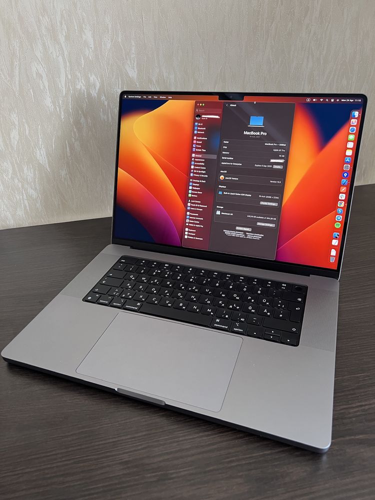 MacBook Pro 16 m1 pro 16/512 Space Gray 2021