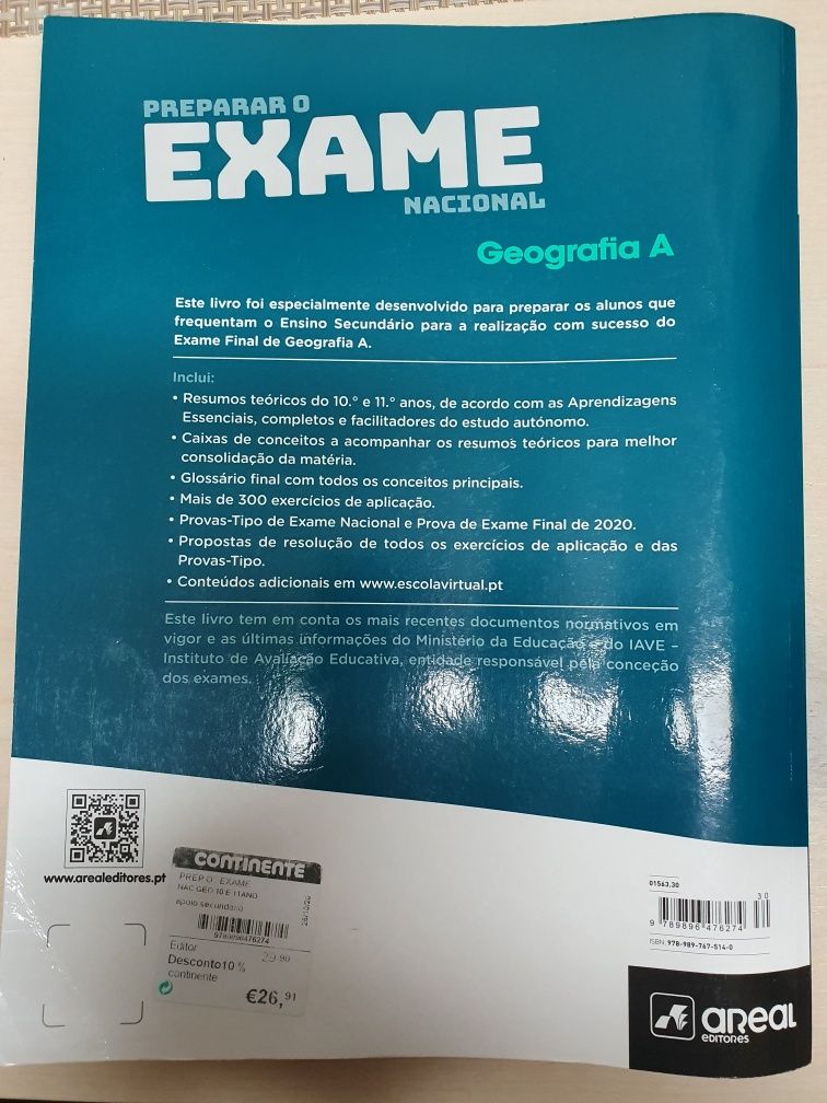 Livro de preparação do exame nacional de Geografia A