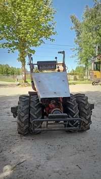 MF 70 traktorek- kosiarka, przyczepa