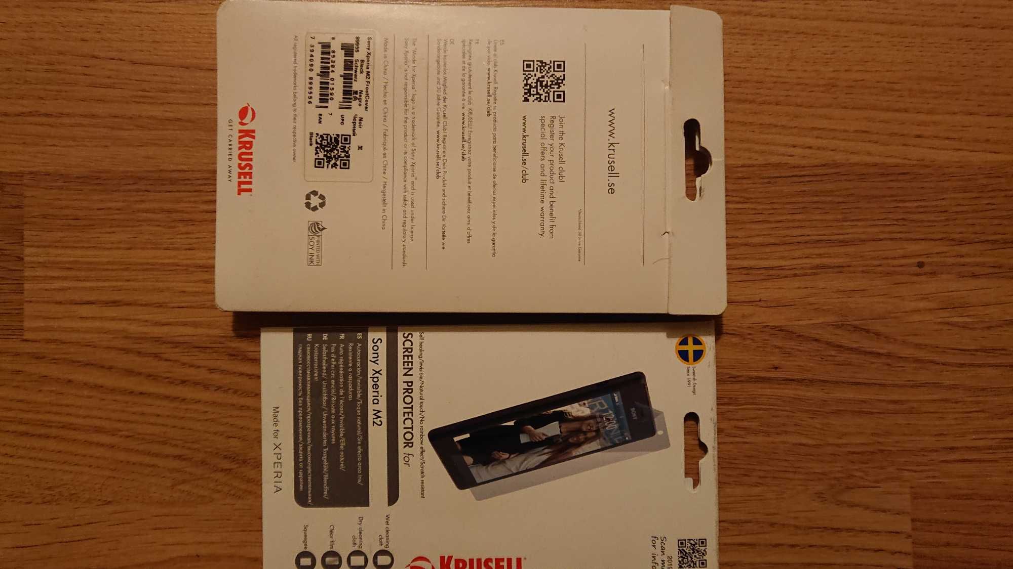 Etui case folia ochronna Krusell Sony Xperia M2