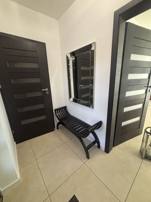 Ławeczka kolonialna siedzisko lite drewno