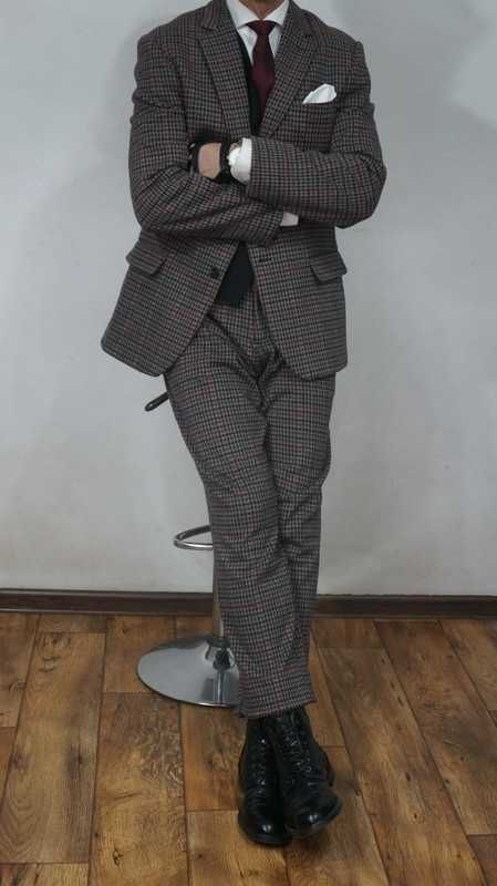 Garnitur Scotch & Soda Rozmiar XXL Regular Fit Wielobarwny Krata
