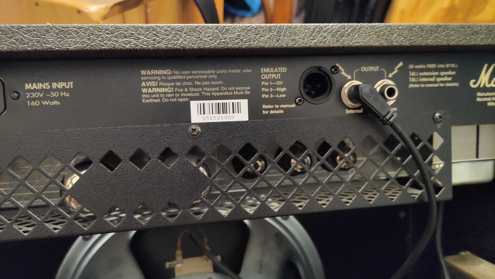 Ламповий Marshall jtm30 England, рідкісний комбік EL34, футсвіч, чохол