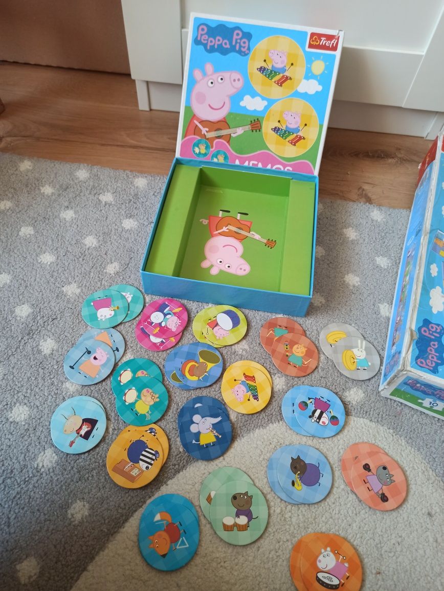 Memory i puzzle świnka Peppa, gra