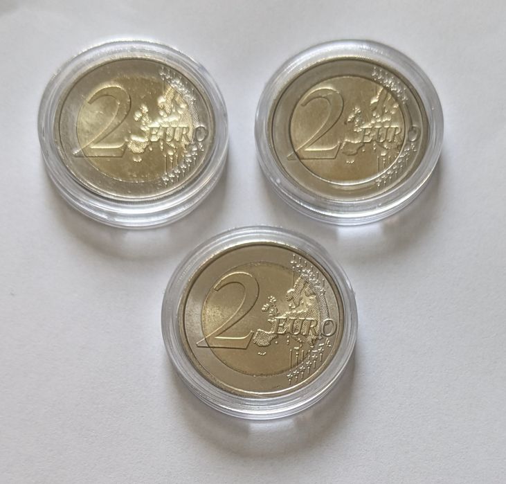Lote 3 moedas comemorativas 2€