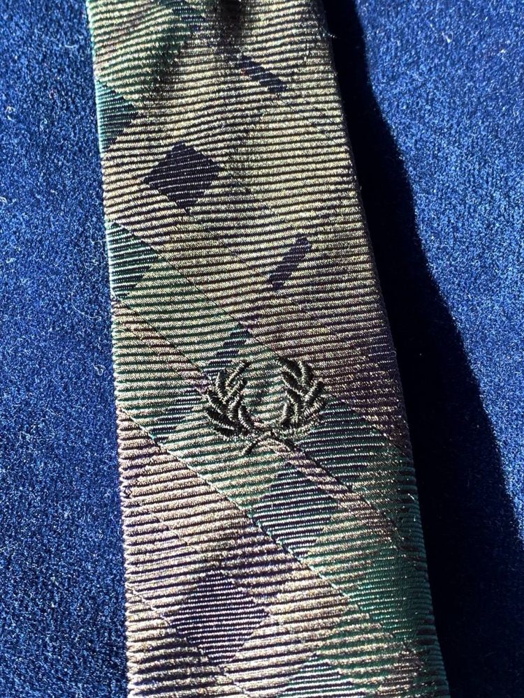 Fred Perry narrow silk tie галстук, краватка