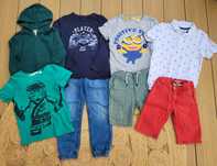 Zestaw paka ubrań dla chłopca H&M r.122-128