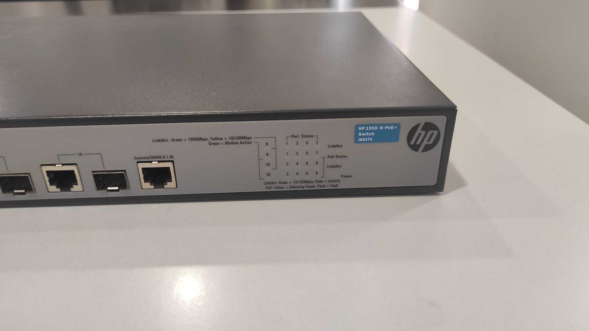 HPE OfficeConnect 1910 8 PoE+ Switch (JG537A) (COMO NOVO)