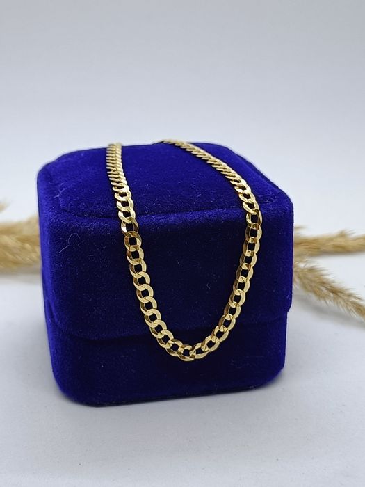 Klasyczna bransoletka pancerka ze złota 585