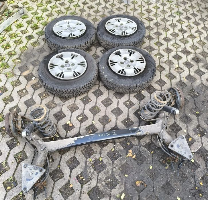 koła felgi opony fiat panda II 2 155/80/R13 zima belka tył