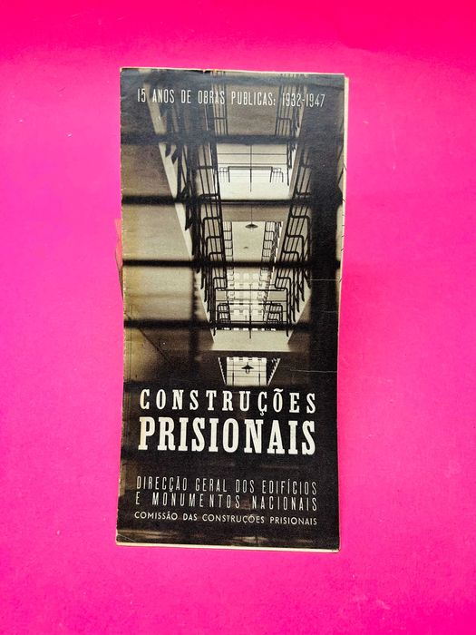 15 Anos de Obras Públicas - Construções Prisionais (folheto)