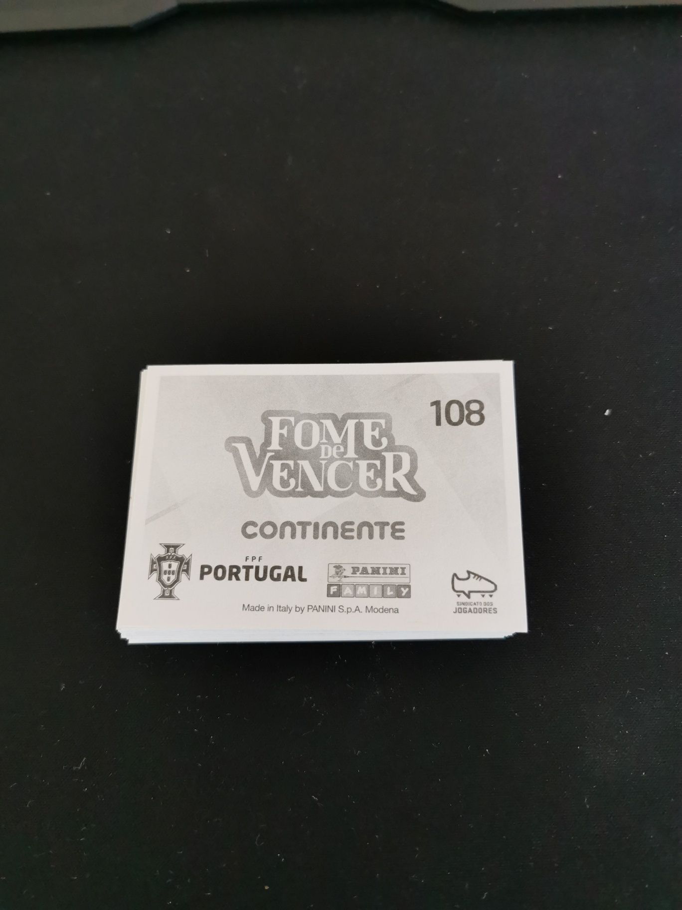 Cromos Fome de Vencer Continente