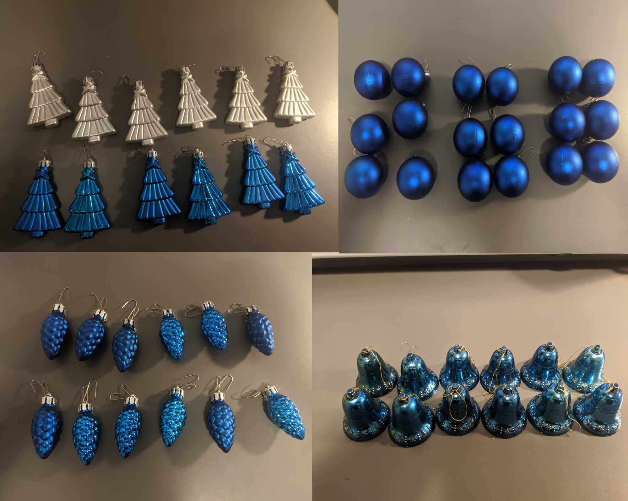 Zestaw ozdób na choinke, lampki 16.5 metra, ozdoby(bombki) 129 sztuk