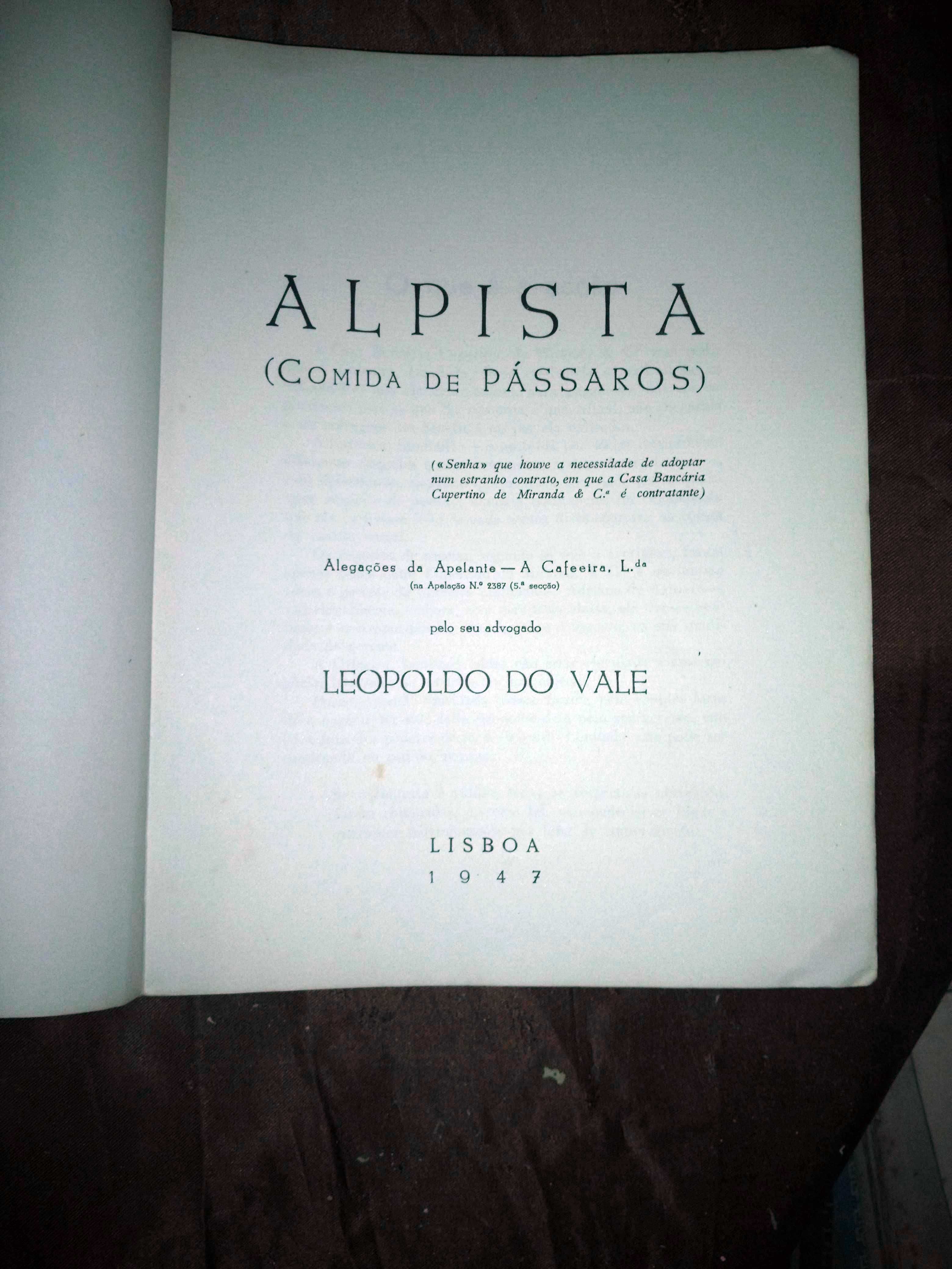 ALPISTA - alegações processuais - Leopoldo do Vale (1947)