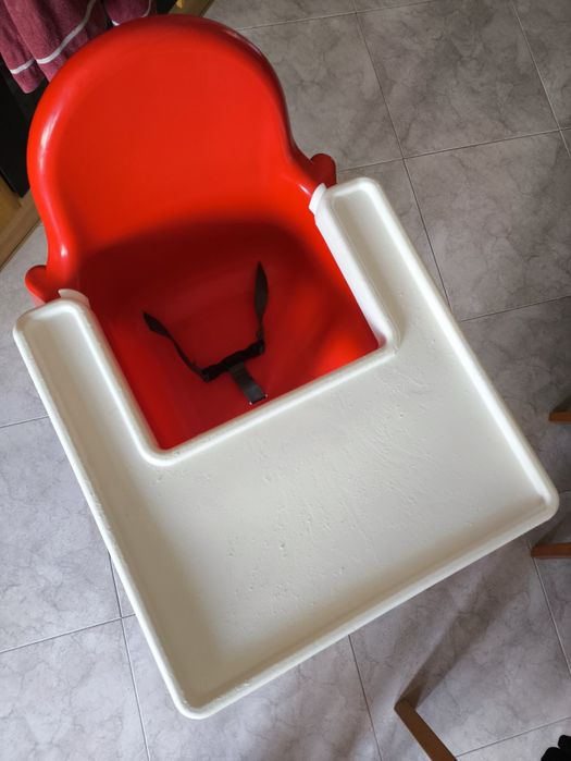 Cadeira refeição vermelha