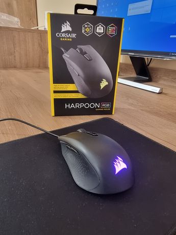 Prawie nowa mysz gamingowa Corsair Harpoon RGB 6000 DPI 85 gram USB