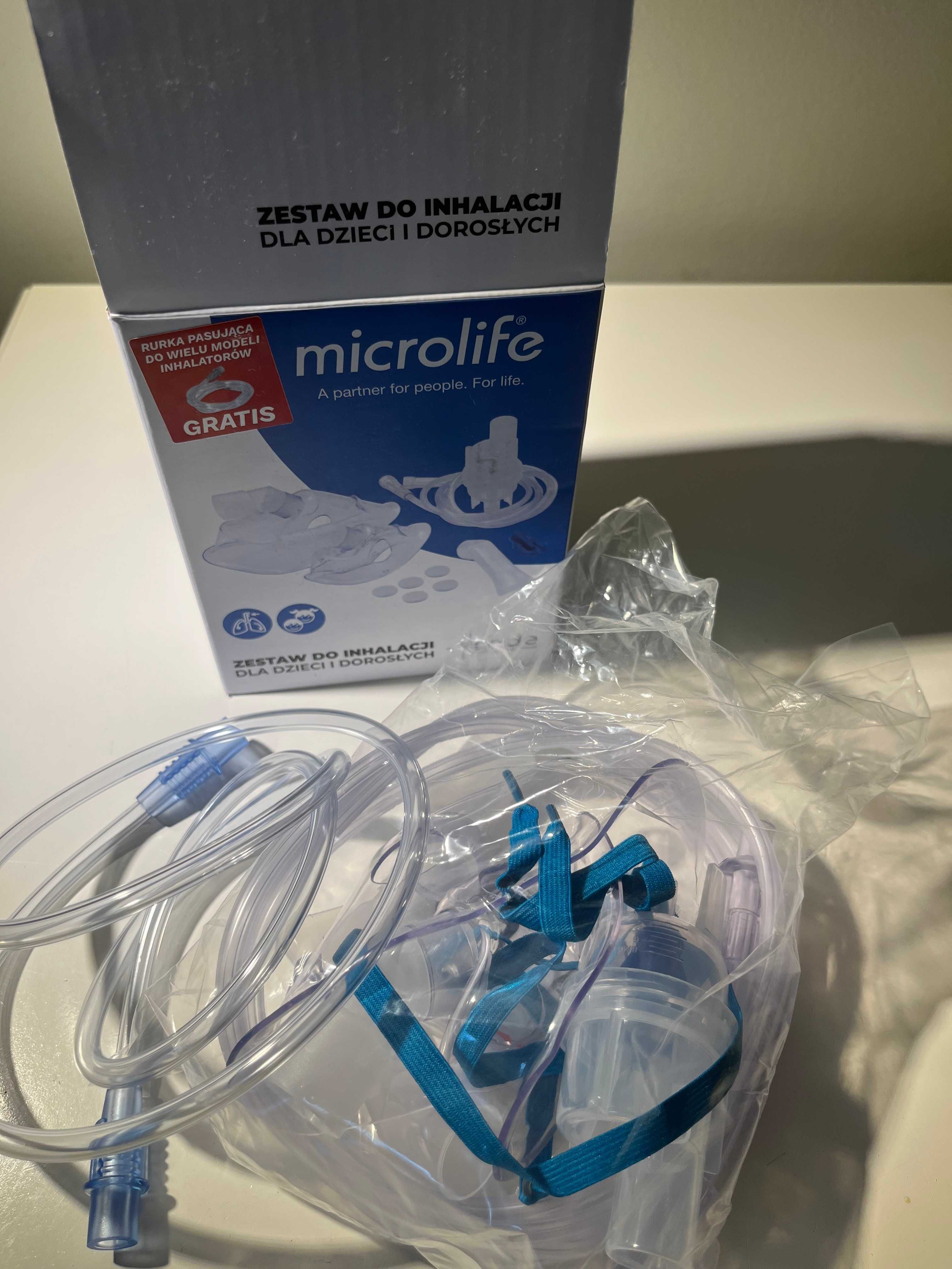 Pempa NEB100, inhalator tłokowy + Microlife, akcesoria do inhalacji