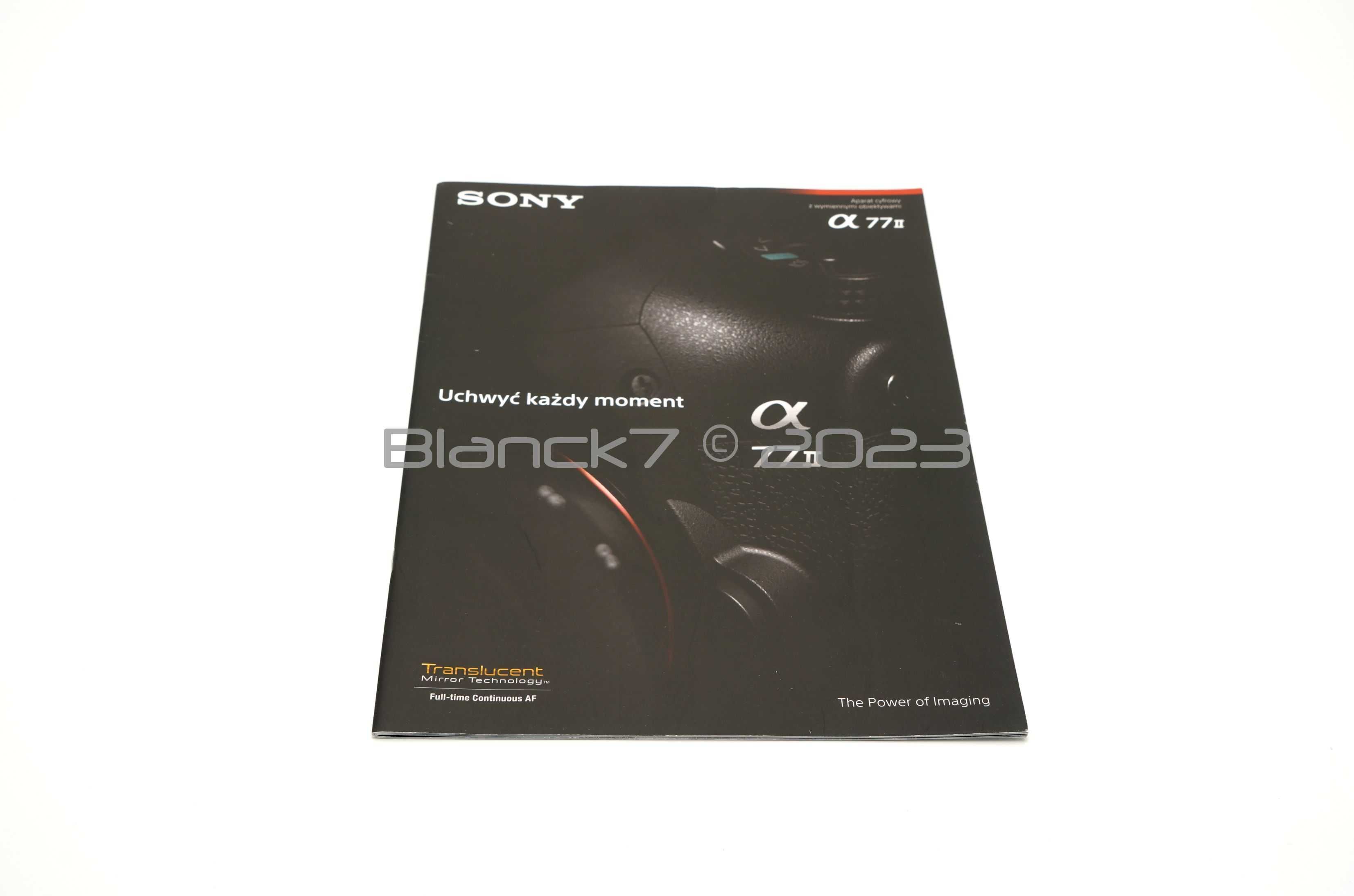 Sony Alfa 77II katalog informacyjny