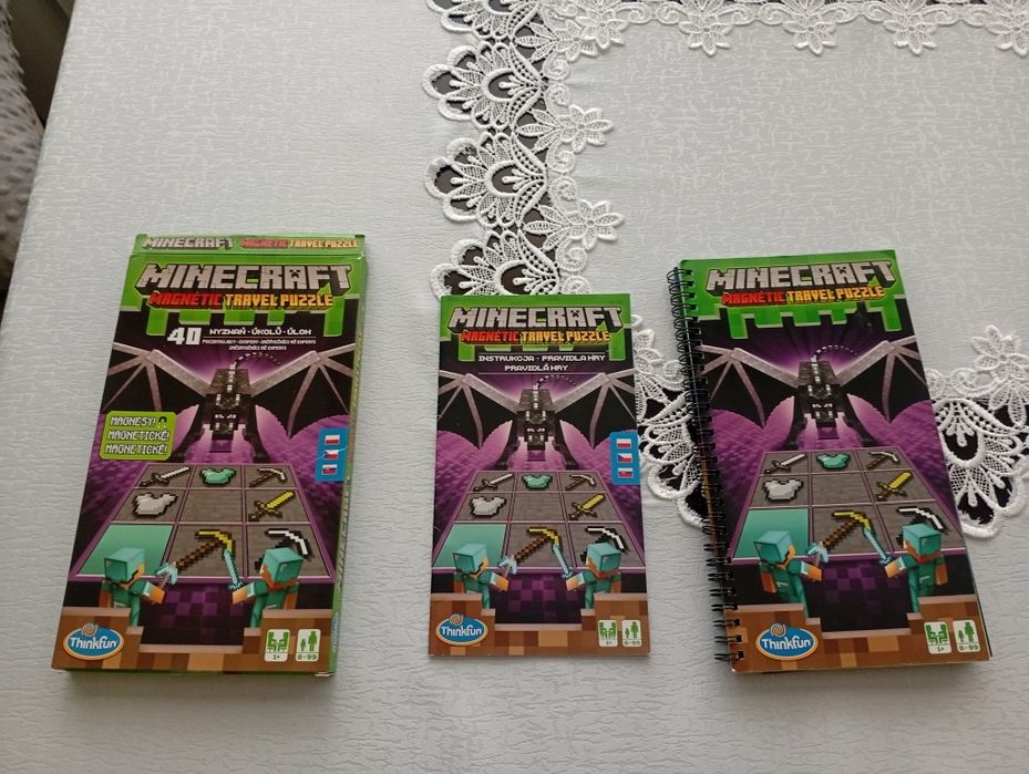 Minecraft puzzle gra magnetyczna