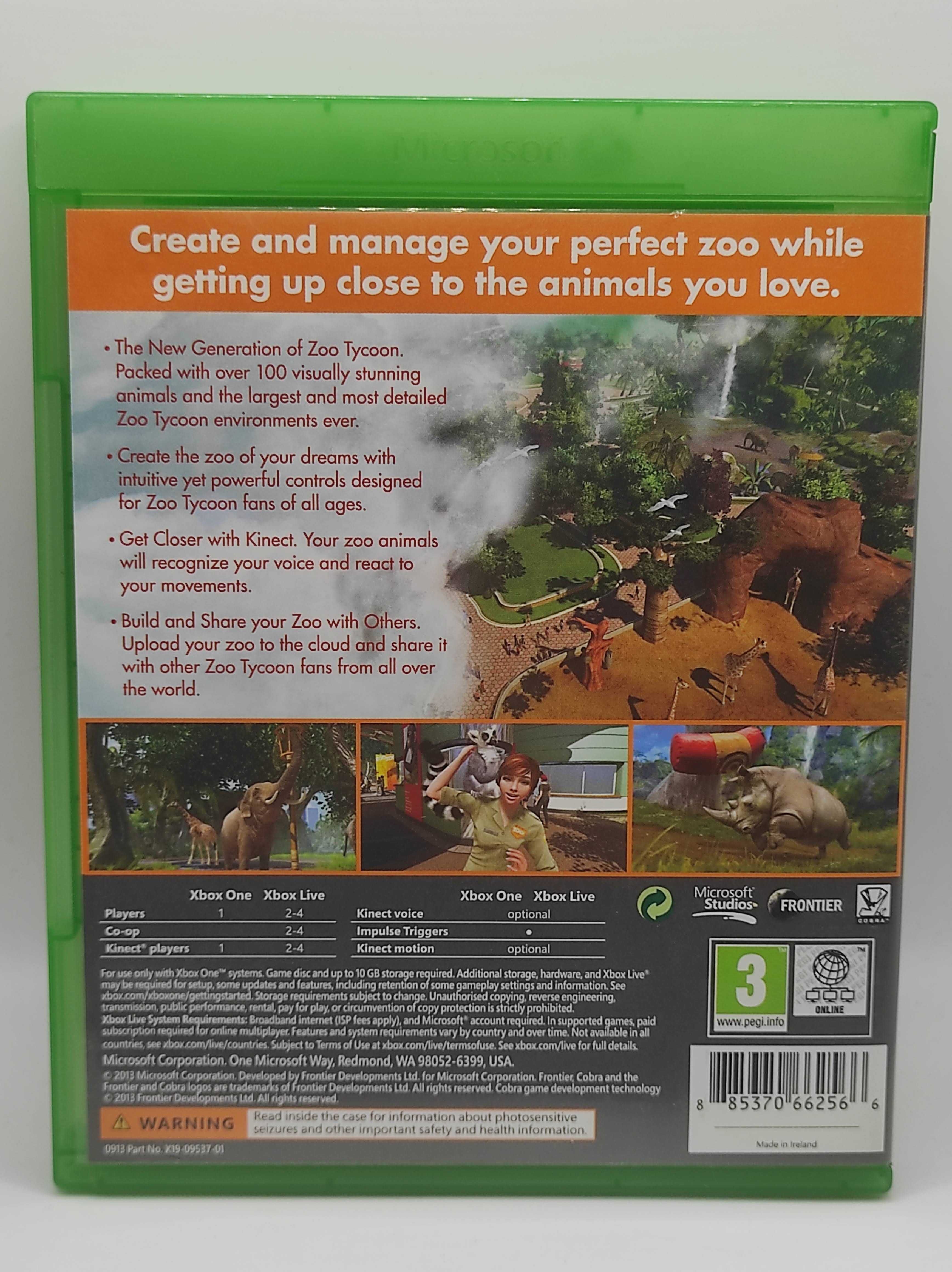 Gra Xbox One Zoo Tycoon