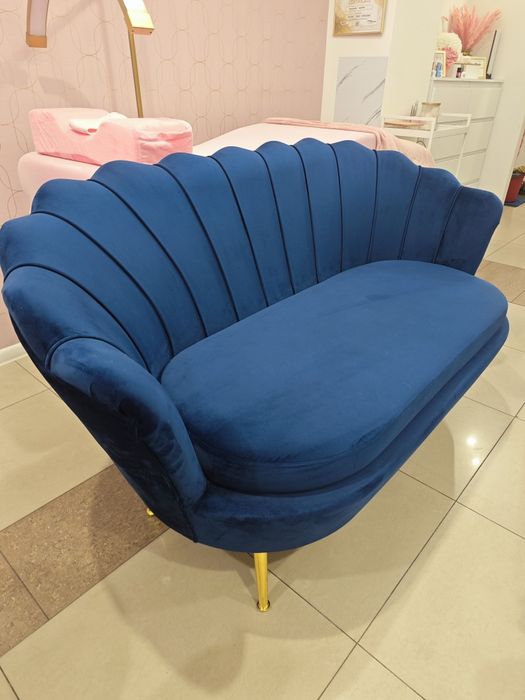 Sofa Glamour, muszelka 2 osobowa