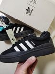 Женские кроссовки Adidas Campus Bad Bunny Black черные 36,37,38,39,40р