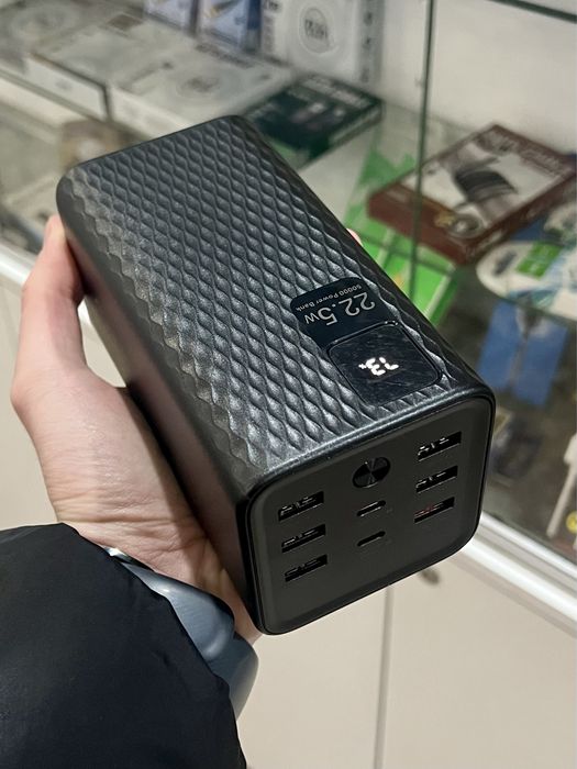 Power bank 50000. Быстрая зарядка 22.5 ватта. 6 х USB. Оригинал 100%