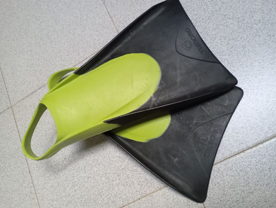 Pés de pato 500 de bodyboard preto/amarelo - RADBUG