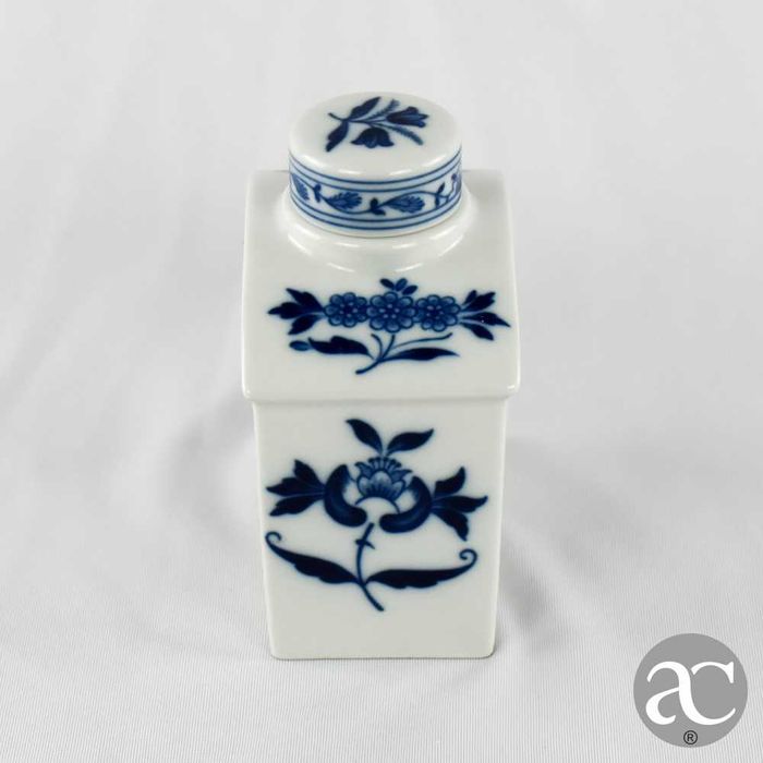 Frasco de chá “Magalhães” em porcelana Vista Alegre, decoração Margão