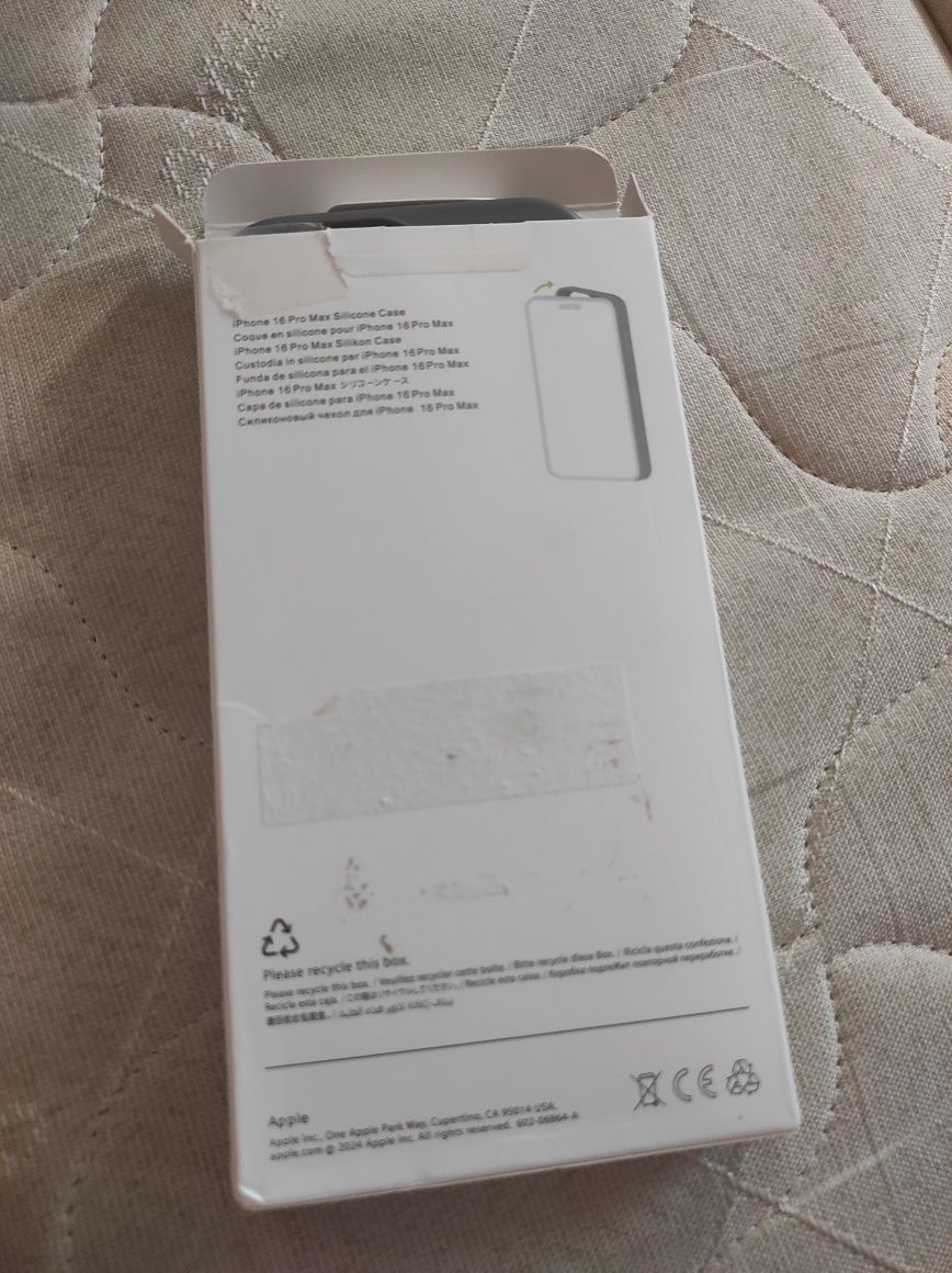 Capa Telemóvel Apple iPhone 16 Pro Max Silicone Case MagSafe Cor Cinza