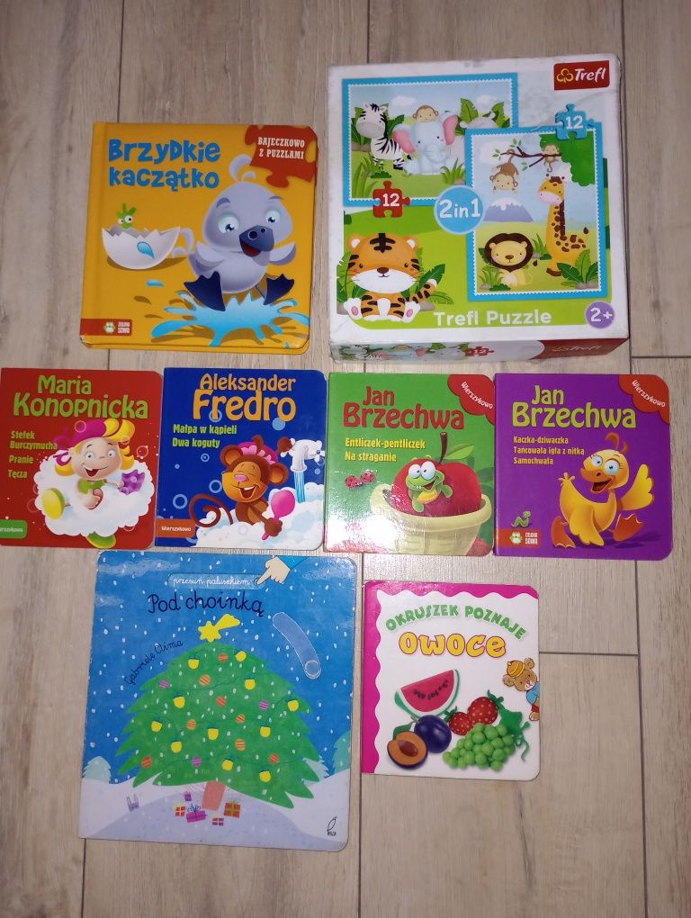 Książeczki dla maluszków + puzzle 8 szt.