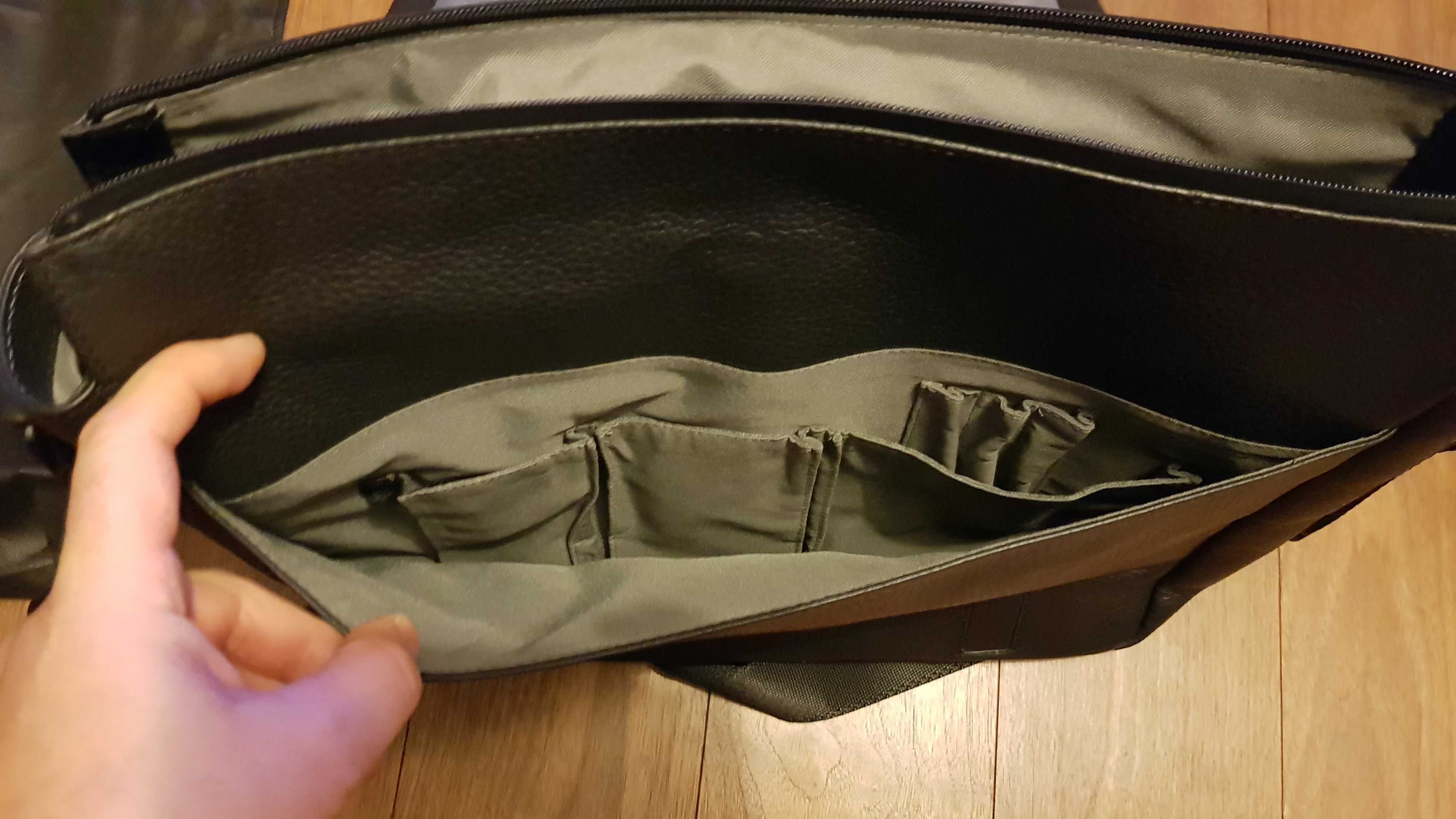 Luksusowa torba skórzana typu messenger na laptopa (na ramię) JOST