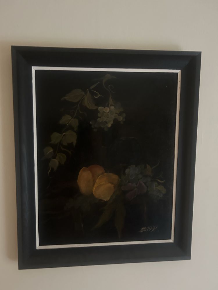 Obraz ręcznie malowany 1992 M.Bobrowska 50x62