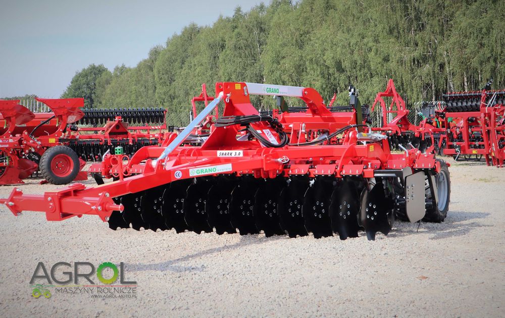 Agregat talerzowy z hydropakiem GRANO SYSTEM 3m wał rurowy SHARK SHOP