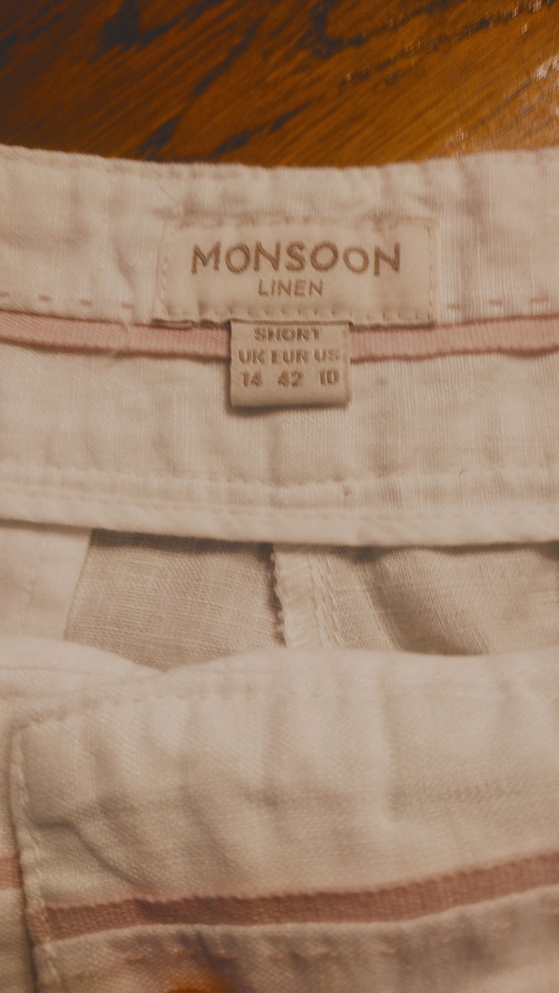 Spodnie lniane Monsoon, rozmiar XL