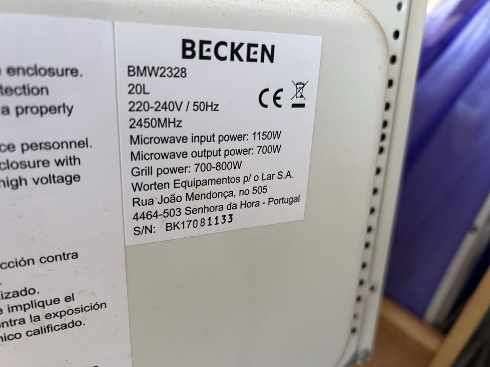 Microondas Becken