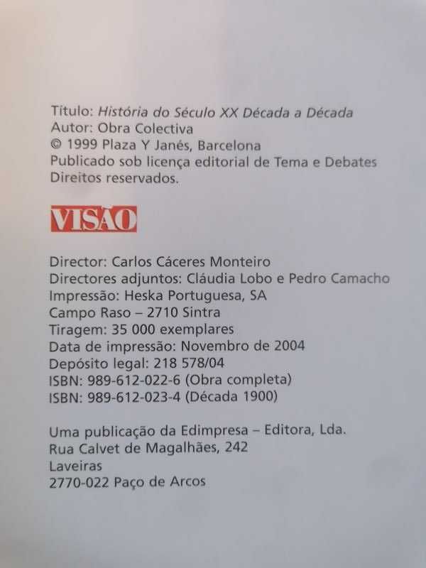 História do Século XX - Década a década - 10 Vol. - Editora Visão