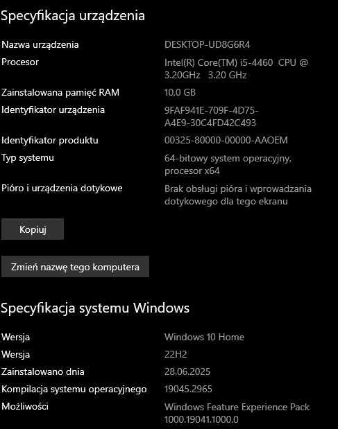 Zestaw komputerowy, Windows 10, monitor 27" UPS Lupus