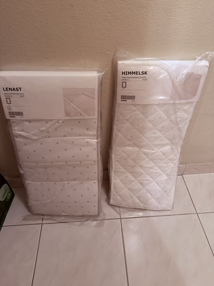 Berço ikea com colchão e proteções