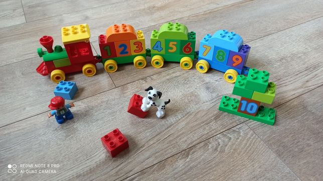 Lego duplo pociąg z cyferkami