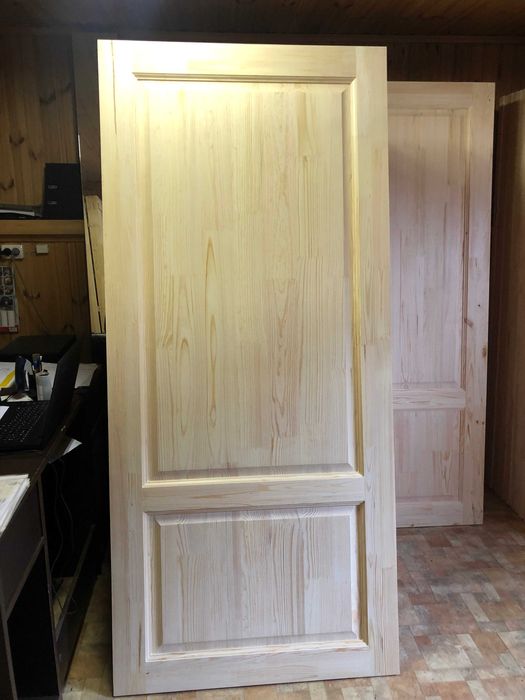 Дверні полотна з сосни +дверні коробки + лиштва= на одному складі