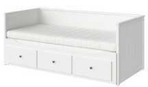 Białe Łóżko HEMNES 160x200 cm.Z Materacem